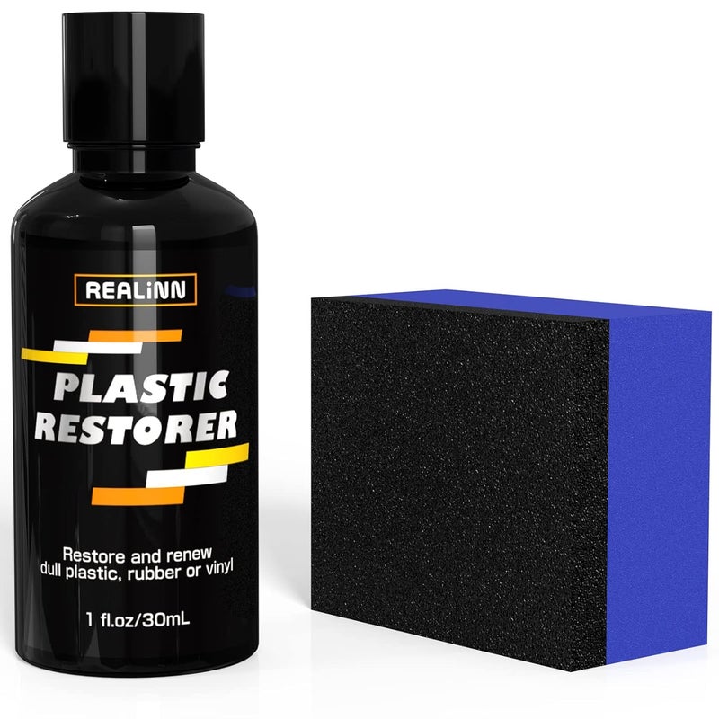 REALINN Plastic Restorer - Cars Ceramic Coating Trim Restore, Shines & Protects Plastic, Vinyl & Rubber Surfaces - Image 1